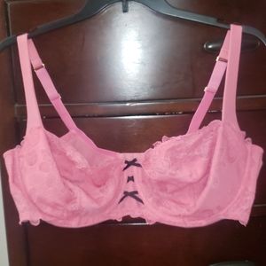 Pink lace sexy bra